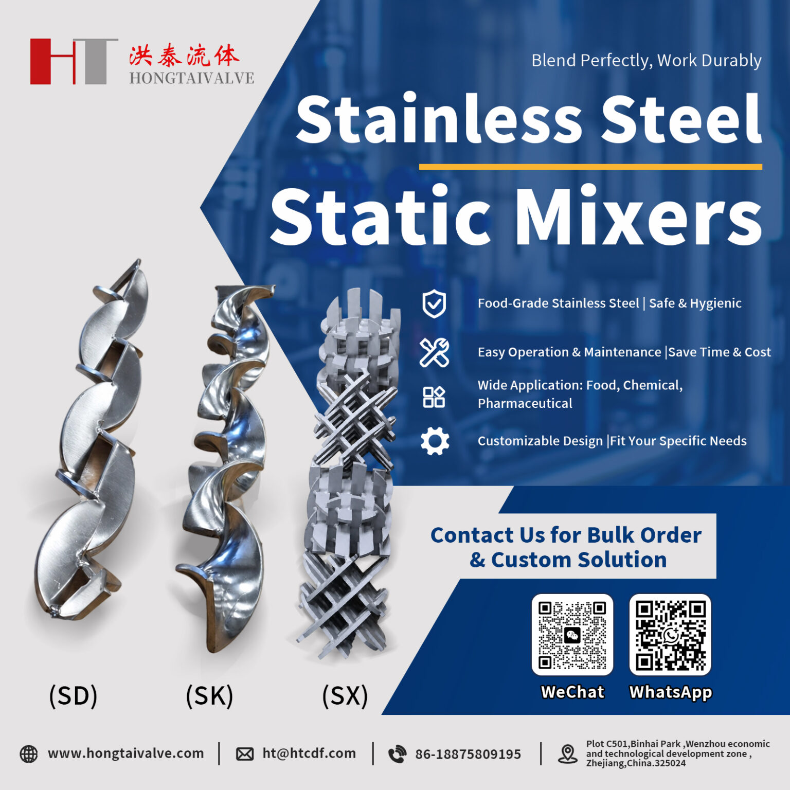 Stainless Steel Static Mixers: Key Models & Selection Guide - Wenzhou ...